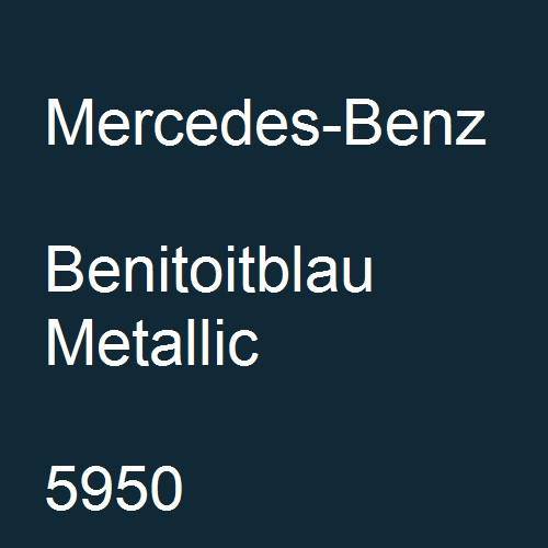 Mercedes-Benz, Benitoitblau Metallic, 5950.